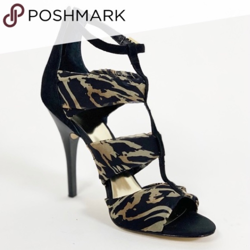 Guess Strappy Leopard Animal Print Heels Size 8